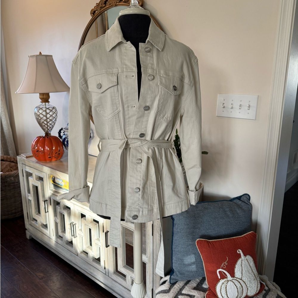 Sanctuary denim Beige Utility Jacket with Belt